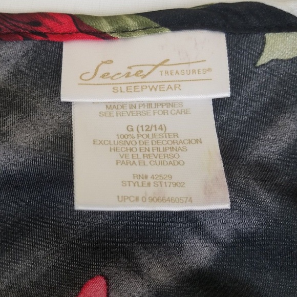 Lingerie Baby Doll Top Sheer Lace Floral L - Picture 4 of 7